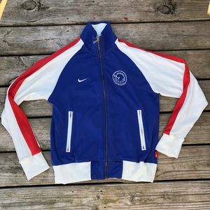 Early 2000S Nike USA zip up track jacket